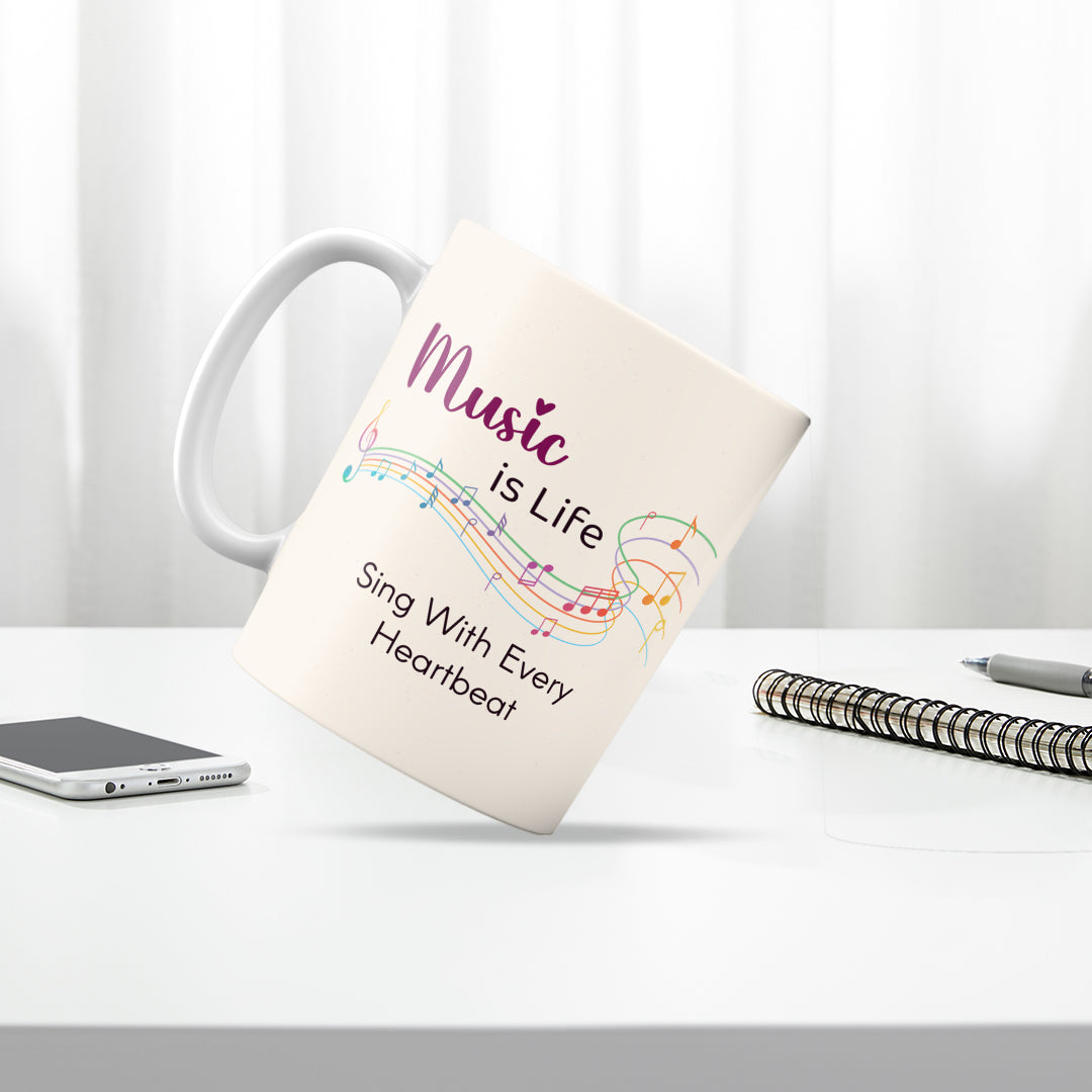 Music is life mug