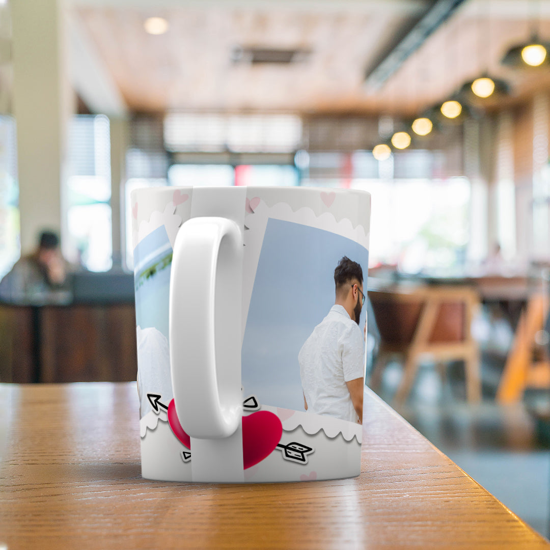 Couple love photo mug
