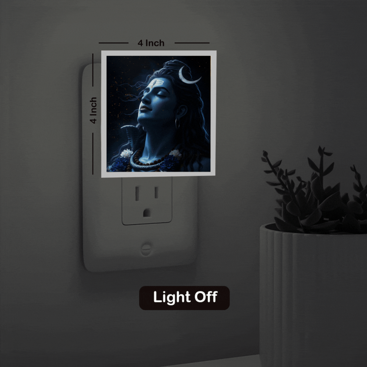 Mahadev Photo Night Lamp