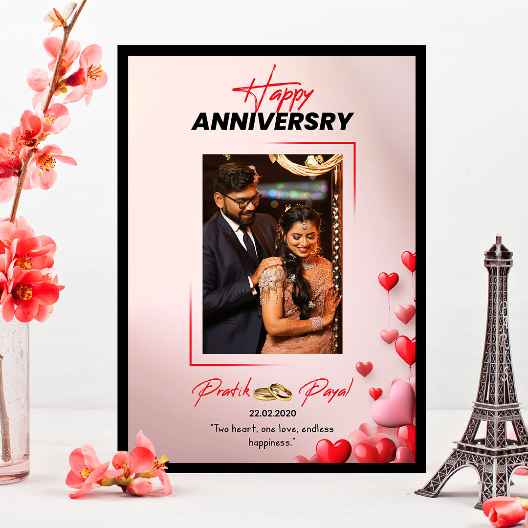 Anniversary photo frame