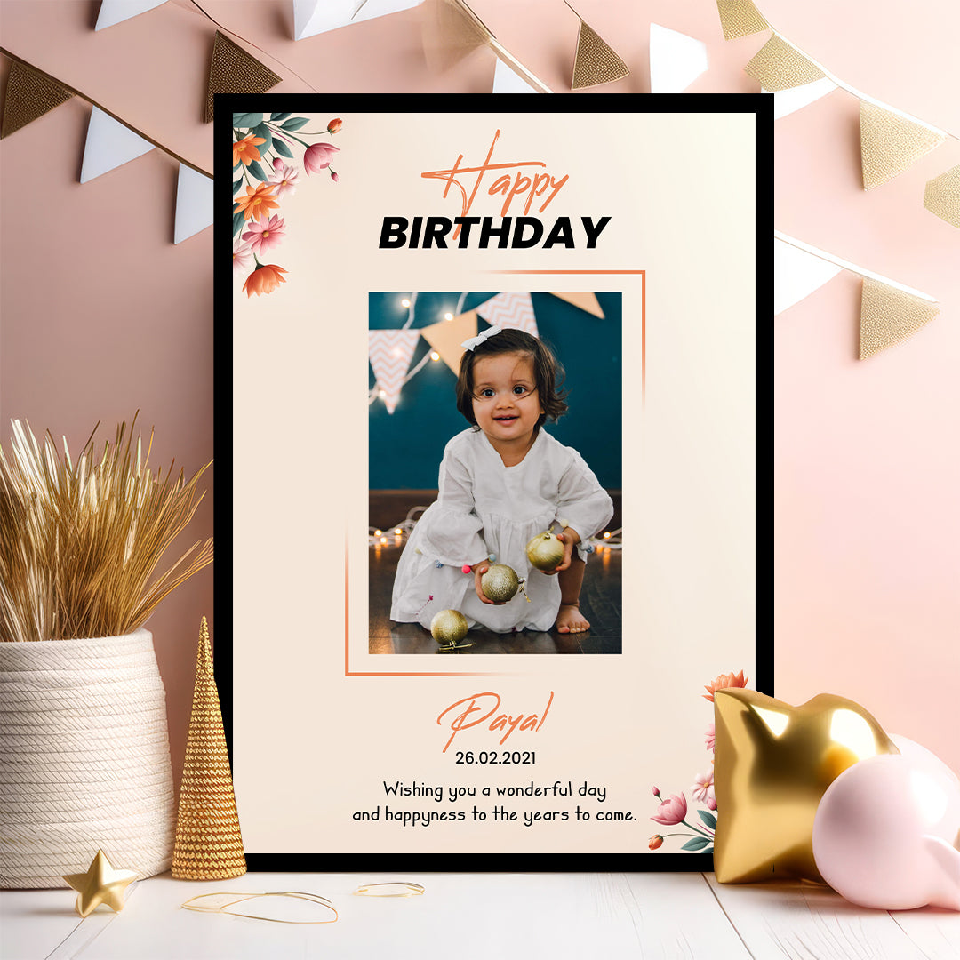 Birthday photo frame