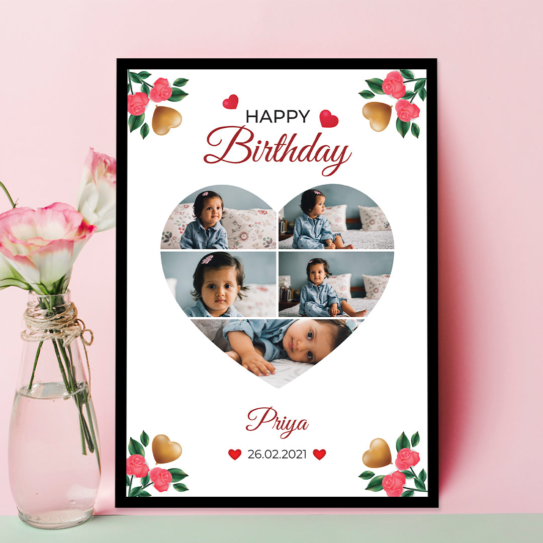 Heart shape photo frame