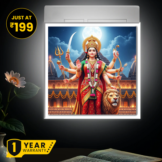Maa Durga Photo Night Lamp