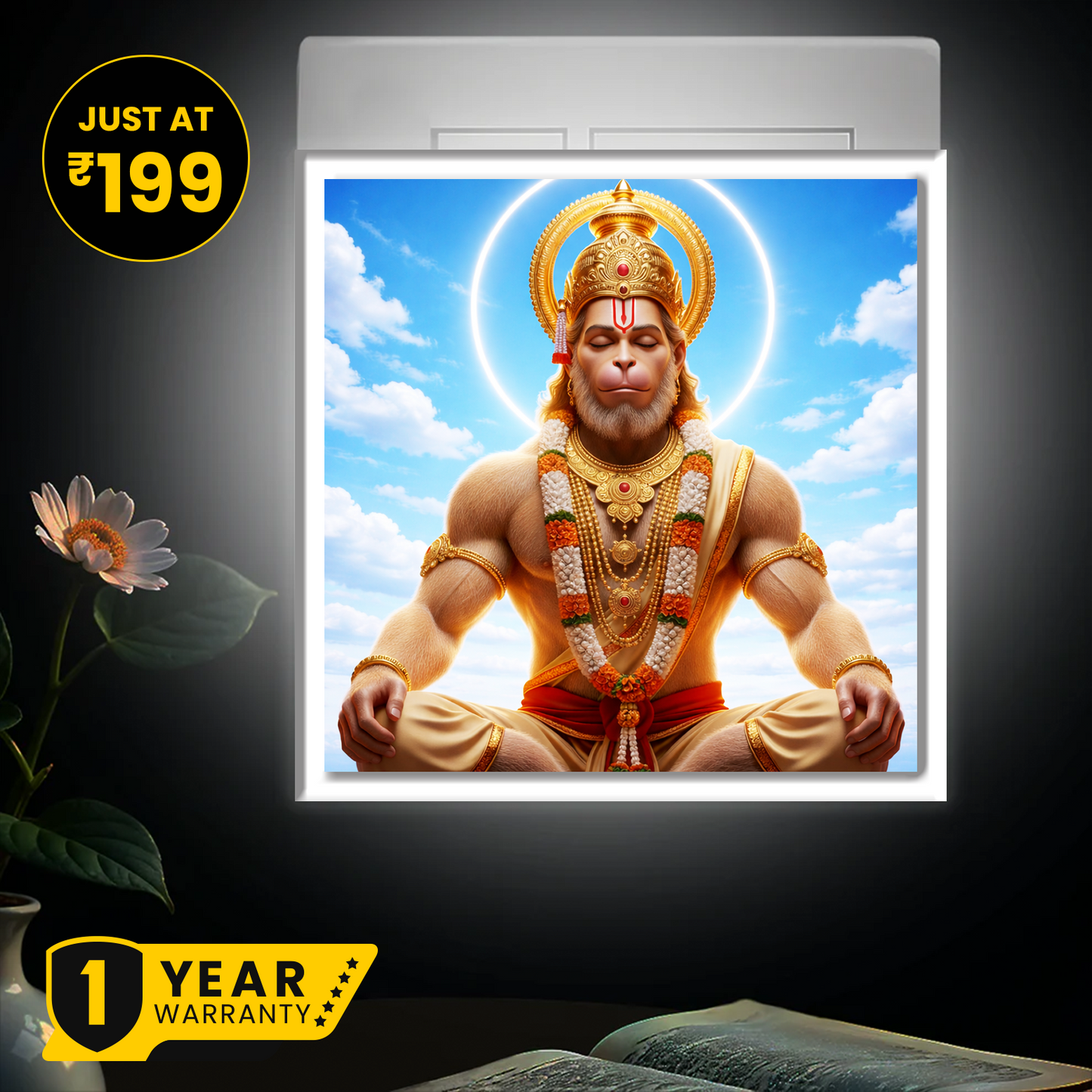 Hanuman Photo Night Lamp