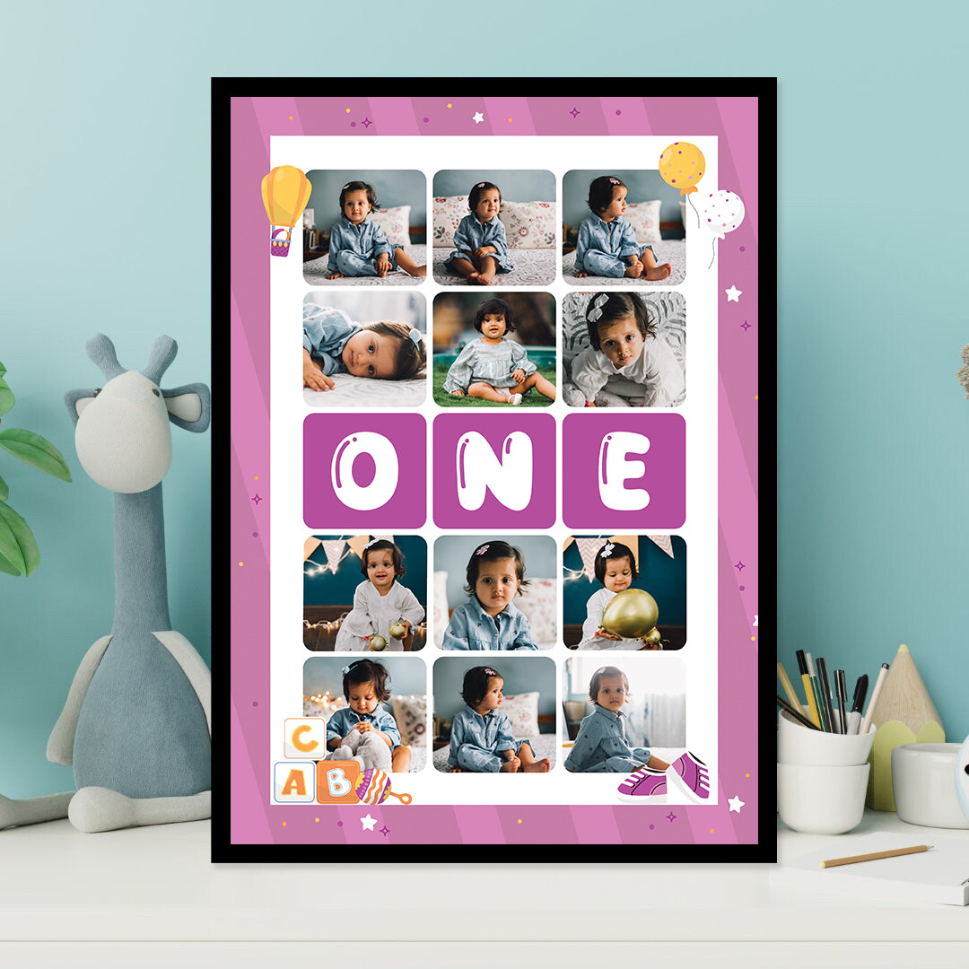 12 Month baby photo frame-02