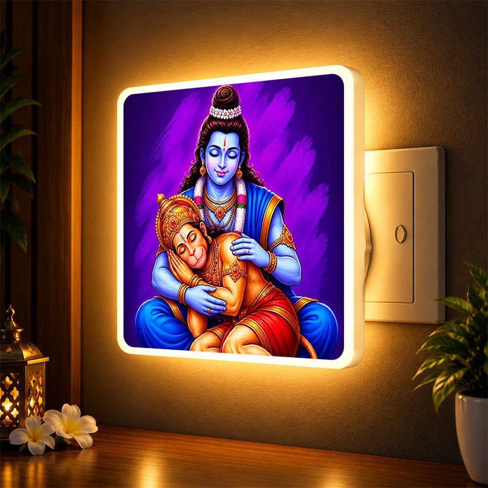 Shri Ram & Hanuman Ji Night Lamp