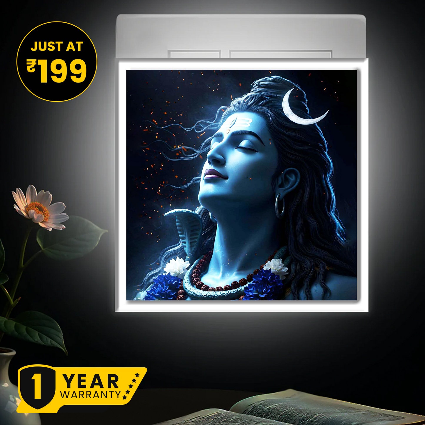 Mahadev Photo Night Lamp