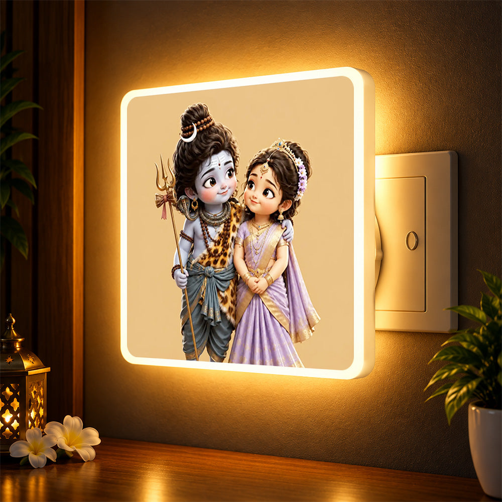Little Mahadev & Parvati Night Lamp