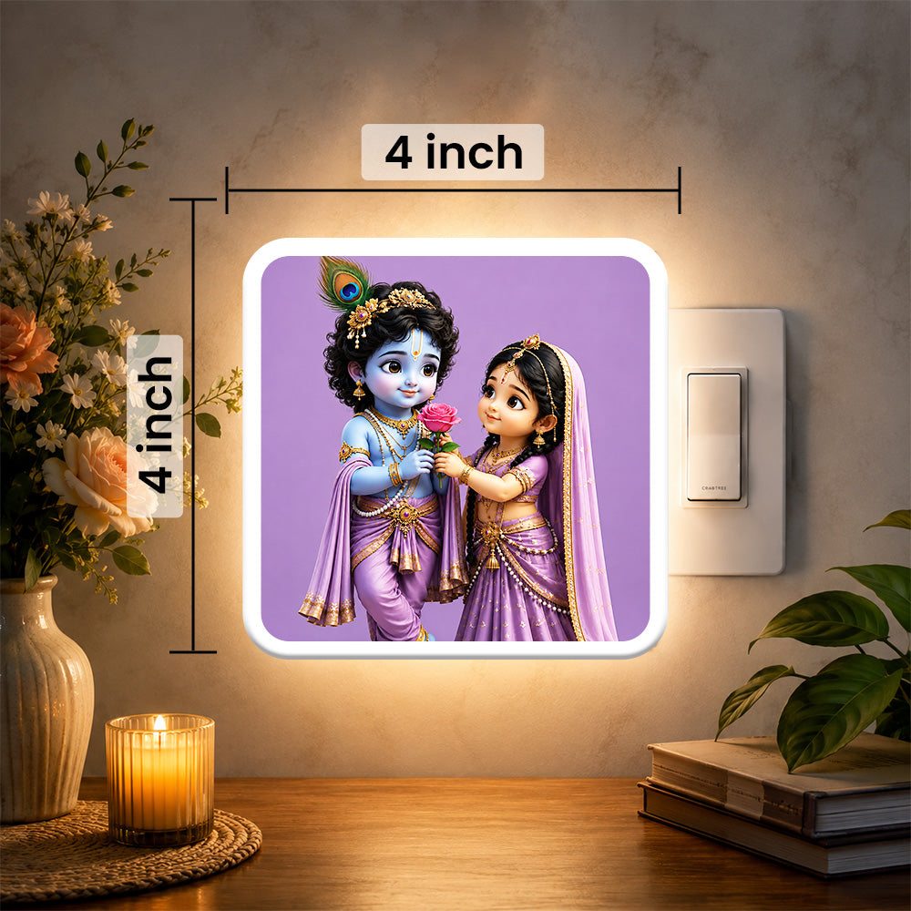 Radha Krishna Night Lamp