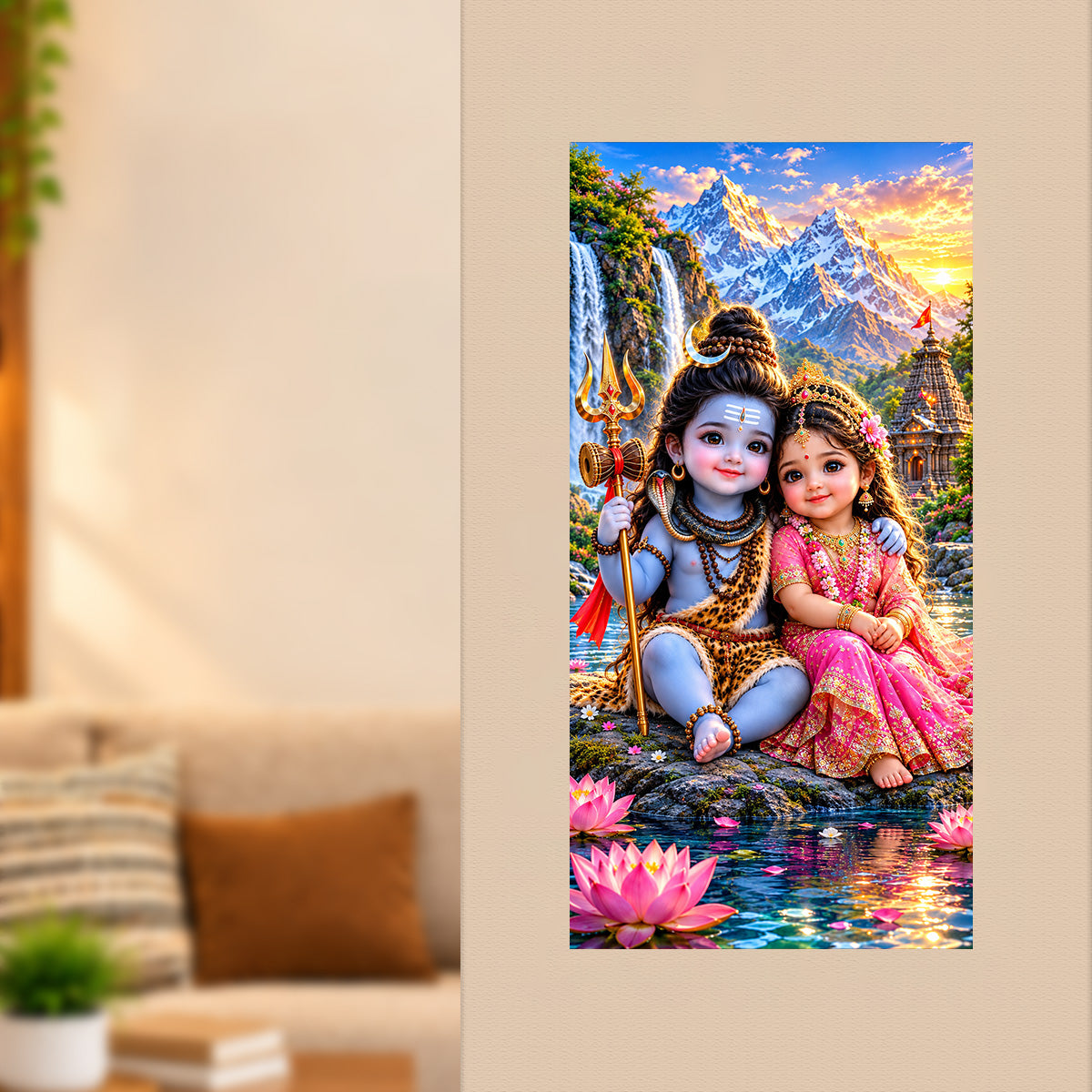 Little Mahadev & Parvati Ji Poster