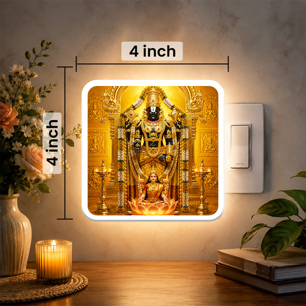 Venkateswara With Laxmiji Night Lamp