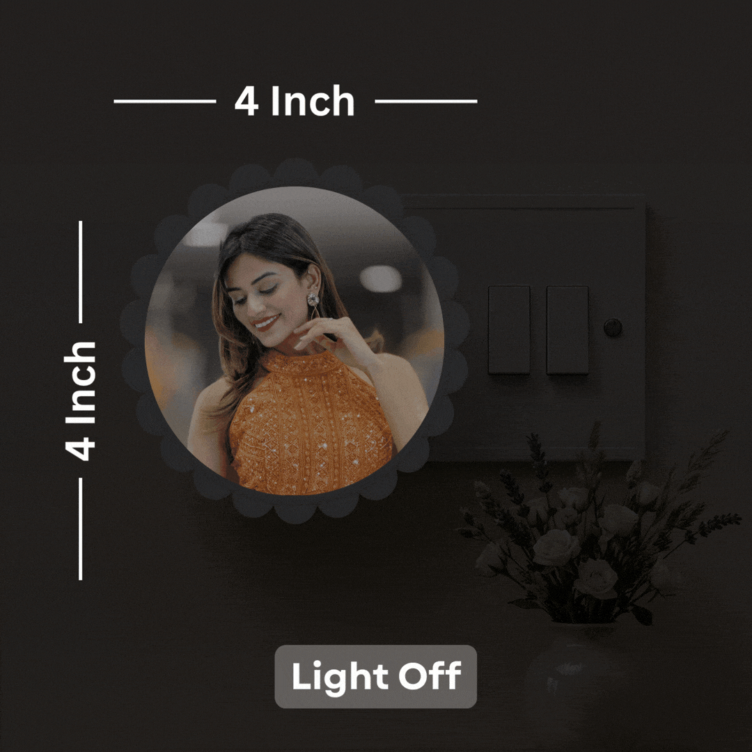 Customised Round Photo Night Lamp