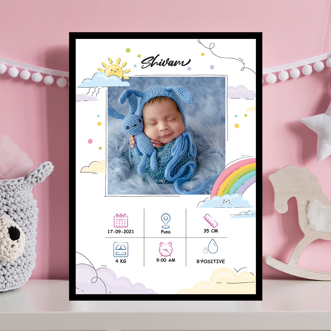 New born baby photo frame-13