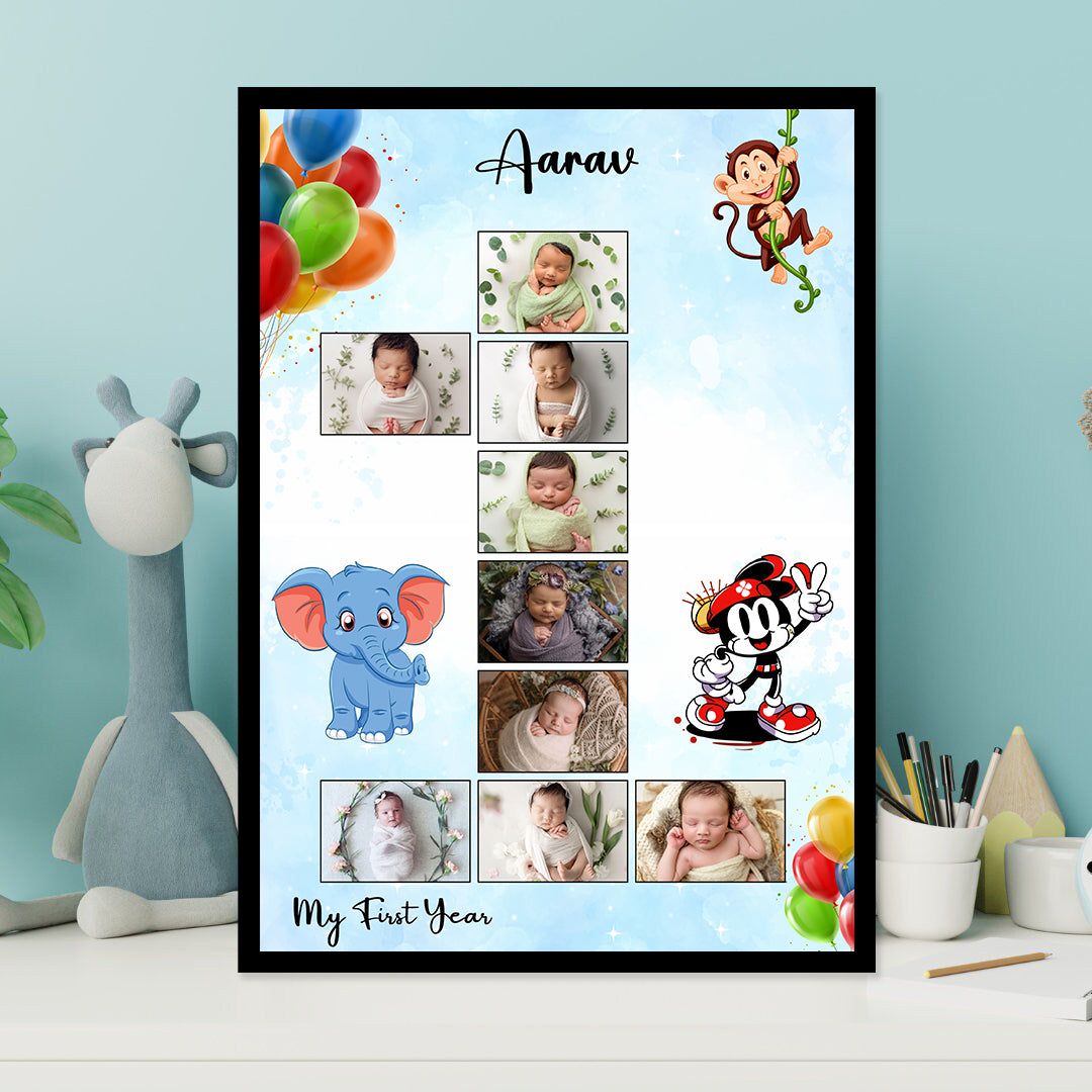 12 Month baby photo frame-09