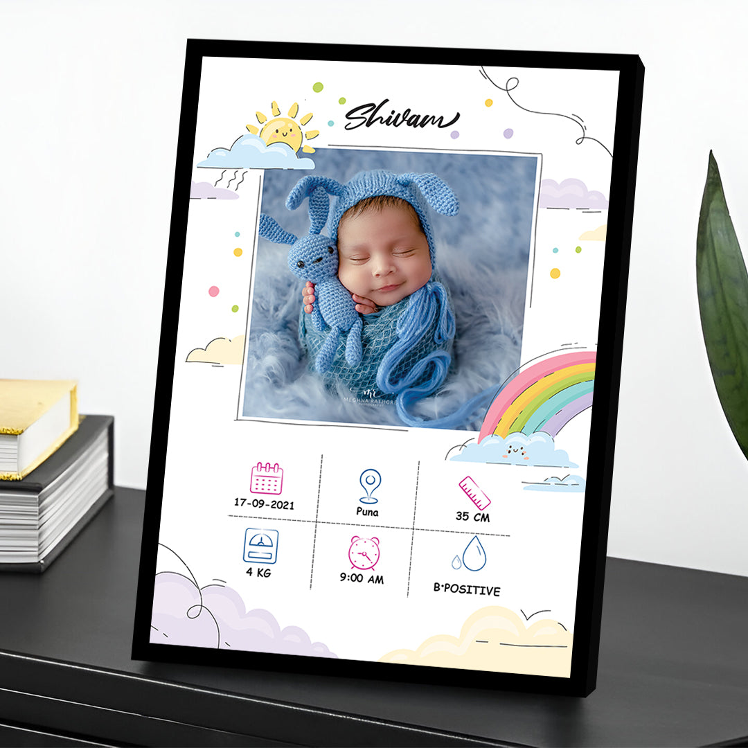 New born baby photo frame-13