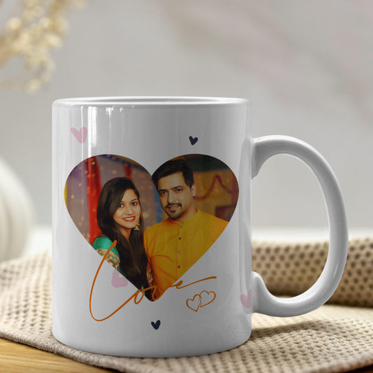 Love you heart couple mug