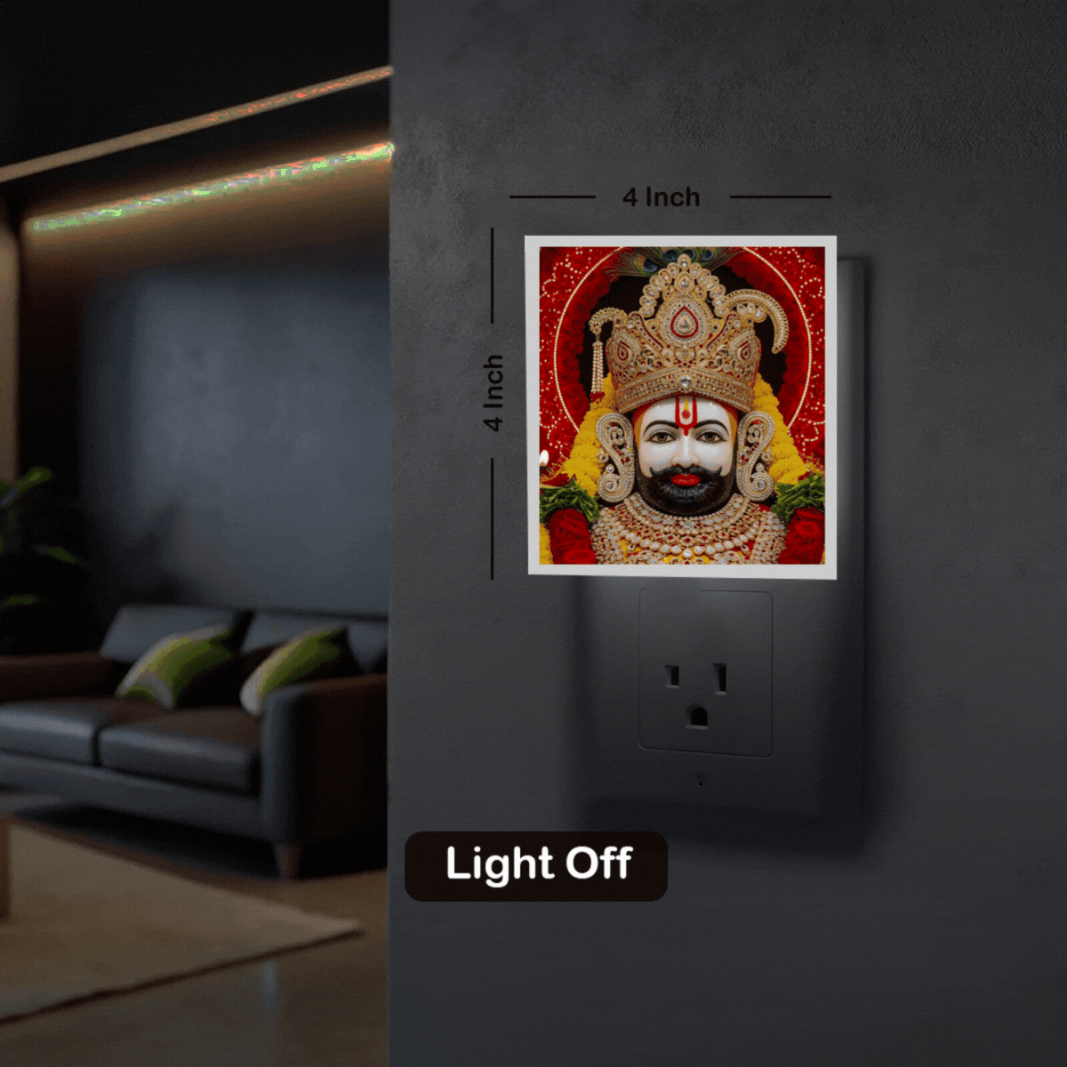 Khatu Shyam Photo Night Lamp