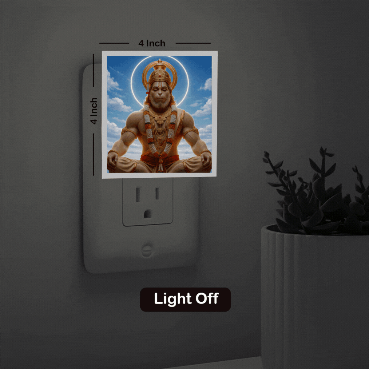 Hanuman Photo Night Lamp