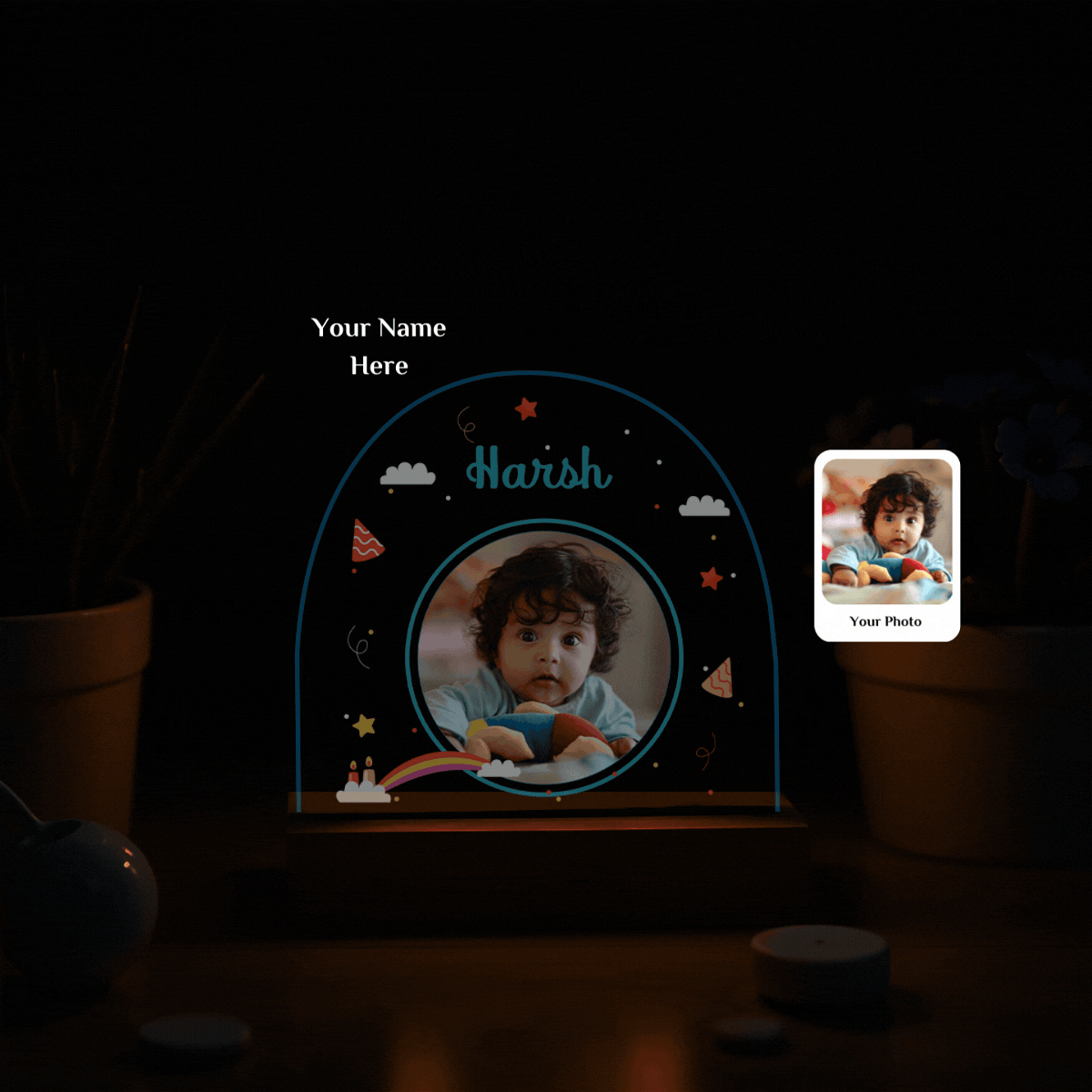 Customized Acrylic Photo Night Lamp